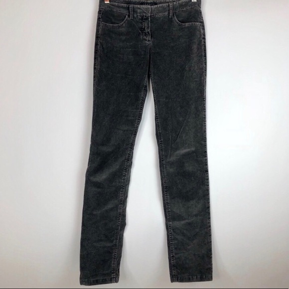 Theory Gray Corduroy Slim Fit Pants - Picture 3 of 8
